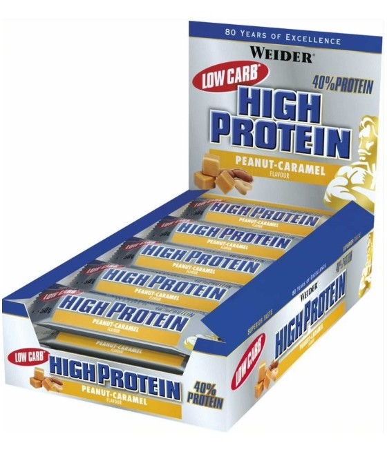 WEIDER - Low Carb High Protein Bar 24 x 50g